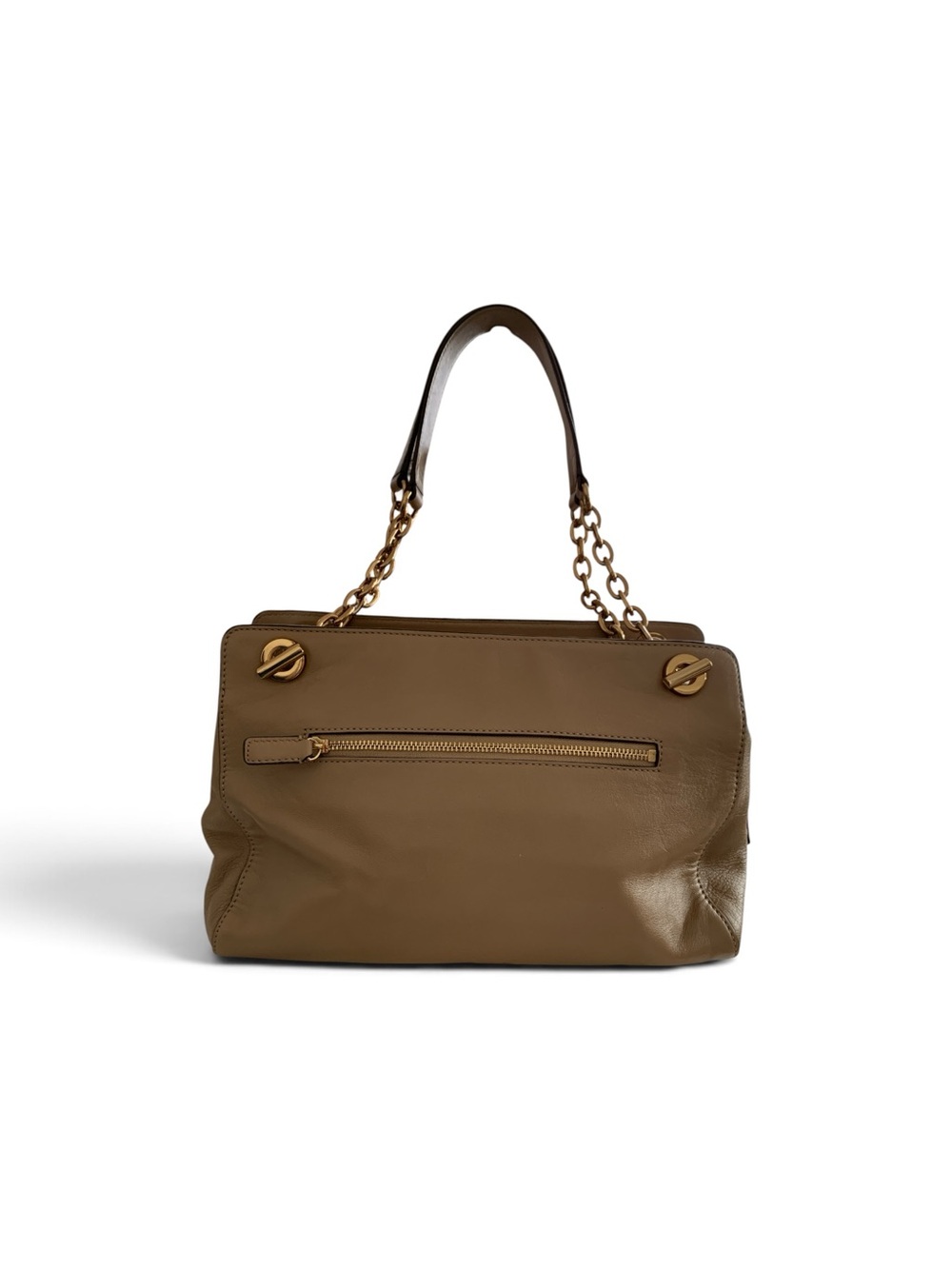 TORY BURCH Priscilla Beige Leather Shoulder Bag - Picture 5 of 10